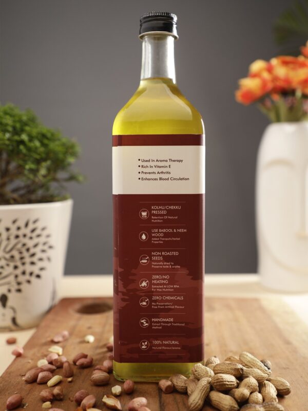 Wood Pressed Groundnut Oil by Gaonsey